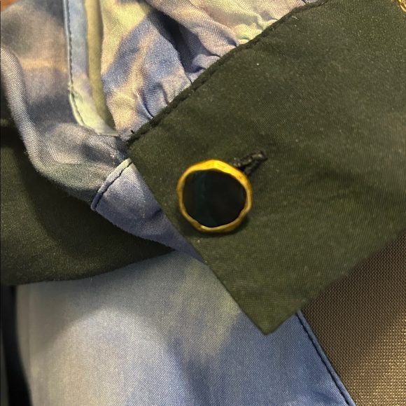 Zara Blue & Black Tie-Dye Flowy Tunic Top - Picture 14 of 14